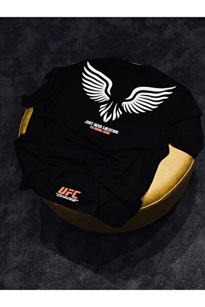 Spark Collection Tricou negru Ufc Khabib Nurmagomedov 100% bumbac Relax Fit C...