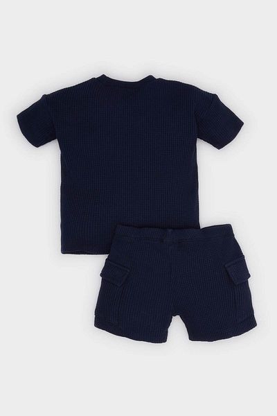 DeFacto Navy Blue Baby Boy Top and Bottom Set E8739A5/Nv256