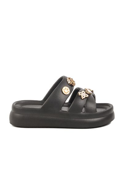 Aspor Black Eva Women's Flat Slippers