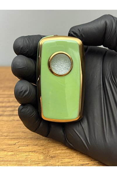 Mavi Keys Husă de protecție pentru chei din silicon cu 3 butoane pentru Volkswagen Polo-Golf-Jetta-Caddy UDS Sustal, culoare verde