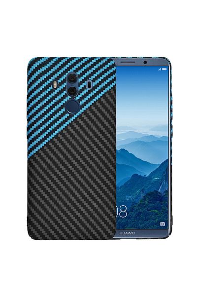 Techsuit Husa Huawei Mate 10 Pro - Techsuit Carbonite FiberShell - Blue Pulse