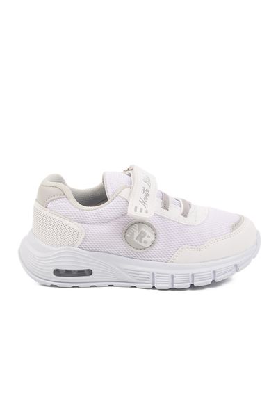 Aspor White Ice Velcro Lighted Unisex Children's Sports Shoes