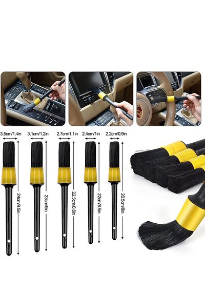 OEM Set de curățare auto cu 20 de piese, detailing auto, interior și exterior, geantă de transport și depozitare