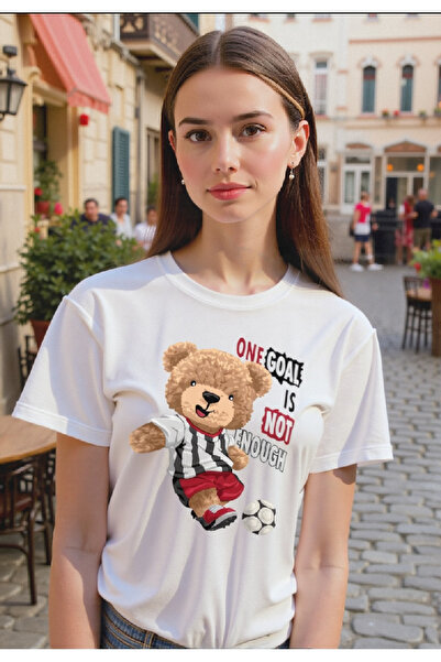 ELNOYA تي شيرت كاجوال مريح مطبوع عليه "هدف واحد غير كاف" من القطن الأبيض للجنسين