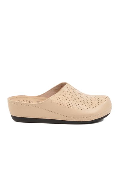 Aspor Beige Anatomical Women's Sabo Slippers