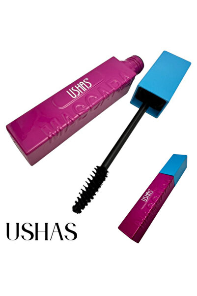 Ushas Mascara Ushas 03 negru intens cu tub colorat si efect de volum si alung...