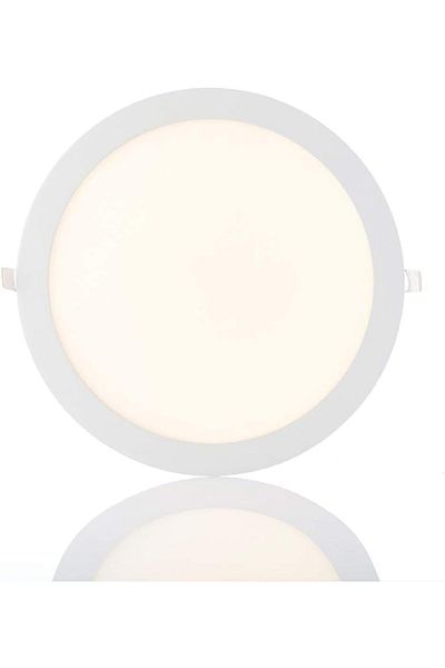 Generic 24W Super Bright LED Round Recessed Ceiling Panel Light, 8 inch, Ultra-Slim Downlight Flat Panel Lam