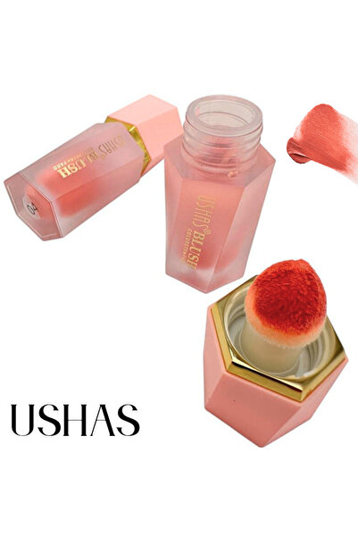 Ushas Blush Lichid Ushas 04, 4.7g – Fard lichid cu nuanta calda si finish nat...