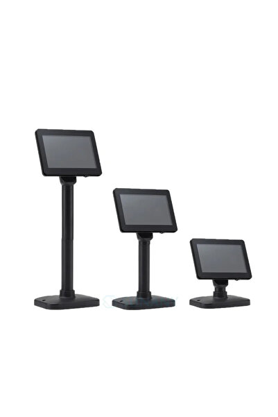GÜMRÜK BEY PD700U 7 inç LEC Müşteri Ekranı Ayaklı Bilgi Ekranı Müşteri Monitörü