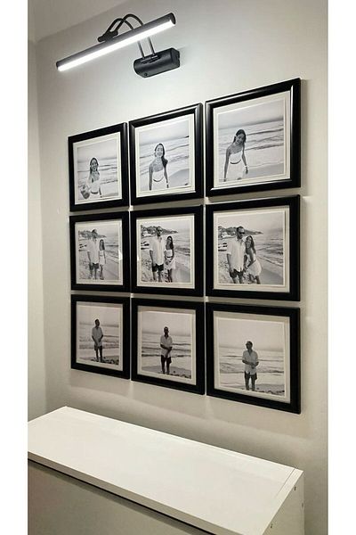 LiliaHome 2 Pieces 24X24 cm Black Photo Frame