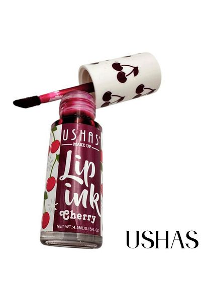 Ushas Lip Ink Ushas 03 Cirese 4.5ml – Ruj lichid rosu intens cu aroma de cirese, BaoBao