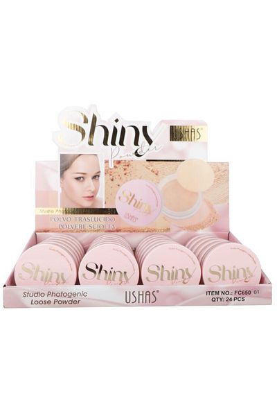 Ushas Pudră compacta matifiantă Ushas Shiny Powder – efect photogenic