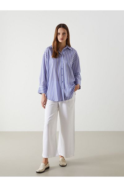 LC Waikiki Striped Oversize Women's Shirt Tunic