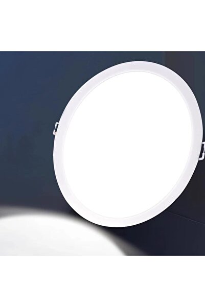 Generic مصباح سقف دائري LED فائق السطوع بقوة 24 وات، مقاس 8 بوصات، مصباح سقف مسطح فائق النحافة