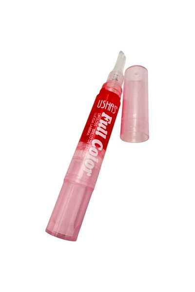 Ushas Gloss de buze roz nr 06 Full color- Luciu hidratant cu aplicator precis, BaoBao