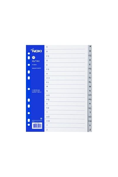 Noki A4 Separator, Letters A-Z, for Regular Archiving, Long Lasting