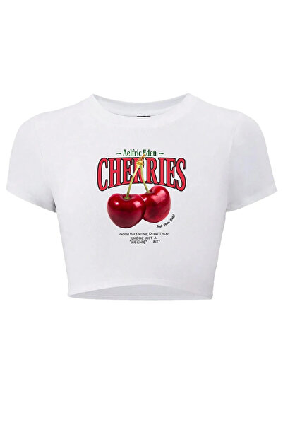 Bozz&Bozz Collection Γυναικείο μπλουζάκι Cherries Crop