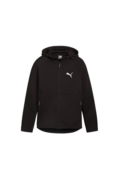Puma Hanorac cu fermoar complet EVOSTRIPE DK PUMA Negru