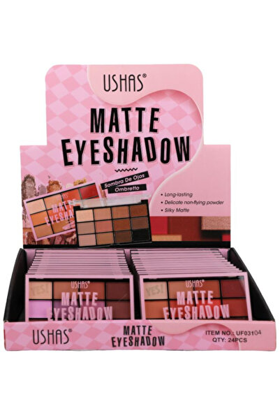 Ushas Paletă Fard de Pleoape Mat USHAS – Nuante elegante și rezistență de lun...