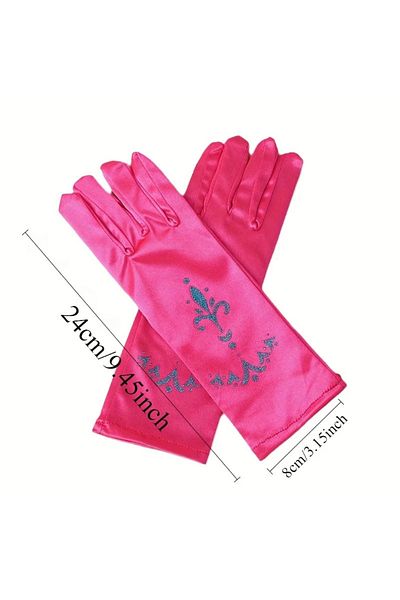 darko Elsa Gloves Princess Elsa Queen of the Snows Frozen Blue White Pink Gloves Girls Children