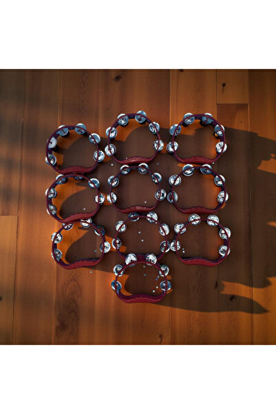 Muensu 10 Adet Kırmızı Tef, Çıngırak, Kına Gecesi, Düğün, Nişan, Bride Partis...