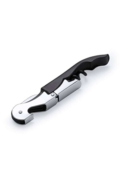 OEM Classic Stainless Steel Corkscrew with Two Positions, Silver/Black
