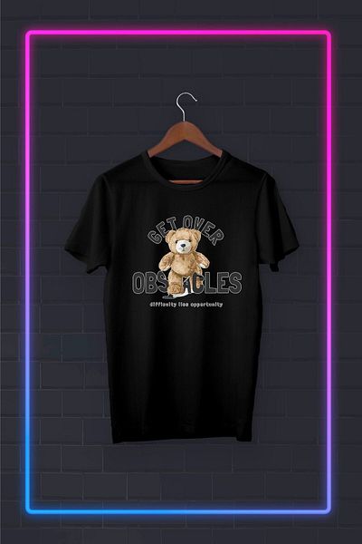 Pisa Art Μαύρο -tedi Get Over- Vip Design Tshirt