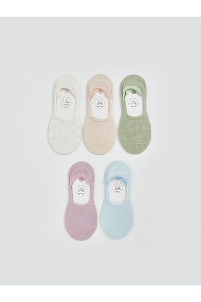 LC Waikiki Polka Dot Women's Ballerina Socks 5-Piece