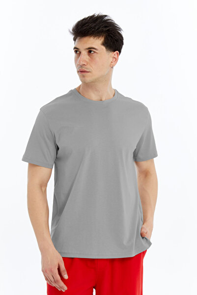 OXVİN Ανδρικό T-Shirt Μπλουζάκι από βαμβάκι και Modal Blend