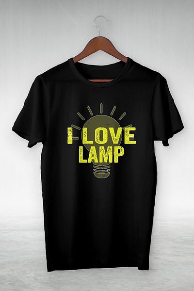 Pisa Art Μαύρο -ı Love Lamp- Vip Design Tshirt