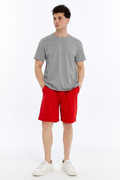 OXVİN Ανδρικό T-Shirt Μπλουζάκι από βαμβάκι και Modal Blend