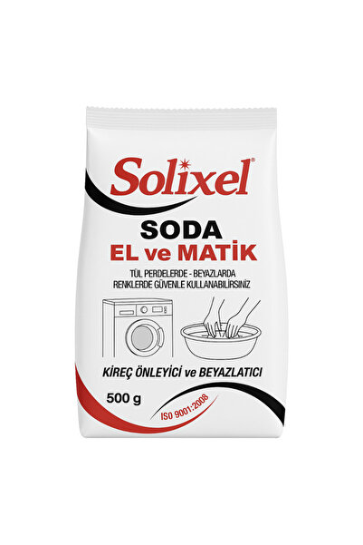 SOLİXEL Solixel Soda Matik Kireç Önleyici & Beyazlatıcı 500 GR 2 Adet