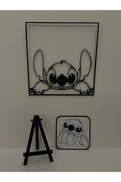 Stitch Temalı Dekoratif Duvar ve Masa Tablo Seti