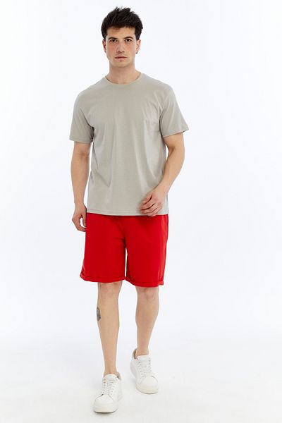 OXVİN Ανδρικό T-Shirt Μπλουζάκι από βαμβάκι και Modal Blend