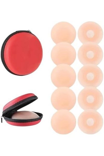 Glamroot Women's Reusable Adhesive Stick-on Bra Pad Petals Cover/Stickers/Pasties With Travel