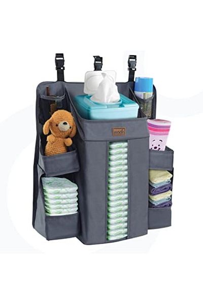 Moon Crib Organizer and Baby Diaper Caddy Portable Hanging MultiStorage Organizer for Baby