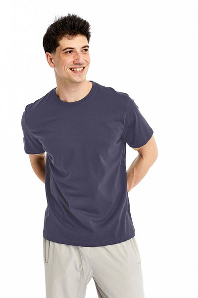 OXVİN Ανδρικό T-Shirt Μπλουζάκι από βαμβάκι και Modal Blend