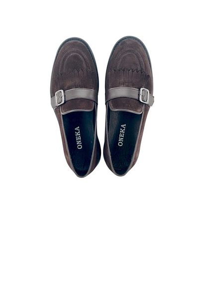 Oneka Shoes 420525Pty9658 Men's Casual Tassel Brown Suede