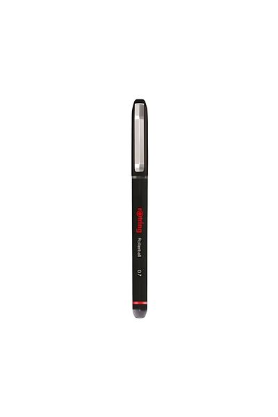 Rotring Rollerball Pen,0.7 Mm, Black, Quick Dry Ink, Abs Body
