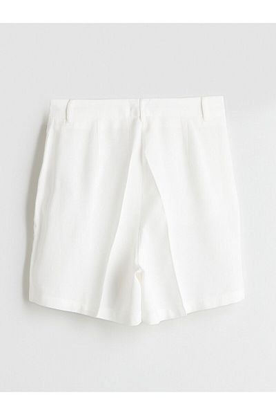 LC Waikiki Loose Fit Linen Blend Women's Shorts