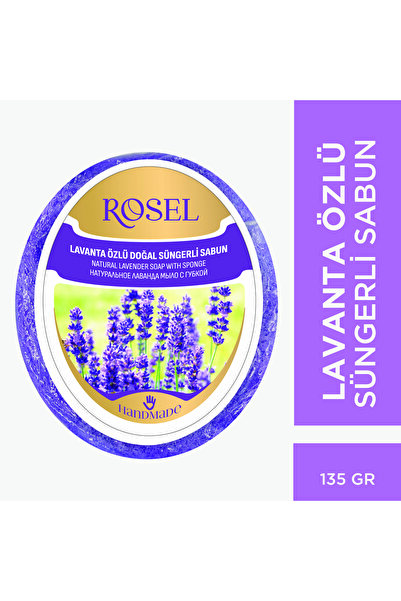 Lavanta Özlü Süngerli Doğal Sabun