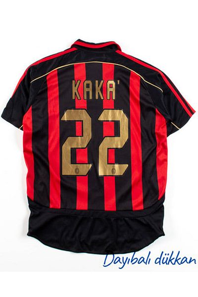 DAYIBALI DÜKKAN Copy - Dayibali Kaka Leite 2006 2007 Red Black Nostalgia Jersey