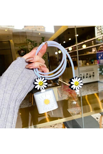 DÖFİER Iphone 18w/20w Uyumlu Şarj Aleti Kılıfı Kablosu Örme Aparatı Toparlayı...