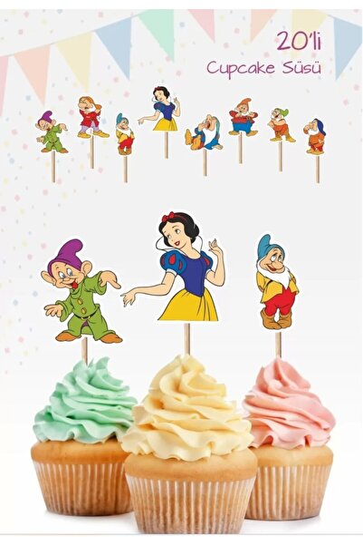 abjad Pamuk Prenses Cupcake Kürdan Süsü *kalın Kağıt