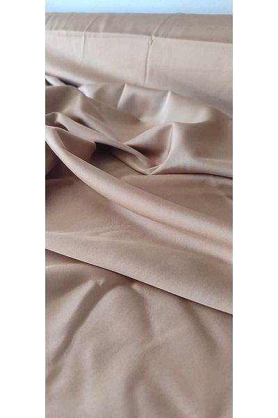 River Fabrics Acetate Satin Milk Coffee