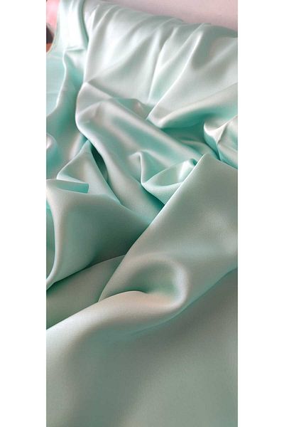 River Fabrics Acetate Satin Water Green