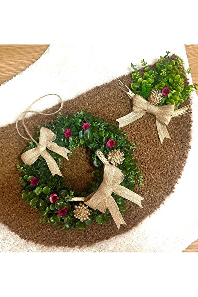 Marrone Otantik Bohem Kapı Süsü Kapı Önü Paspası