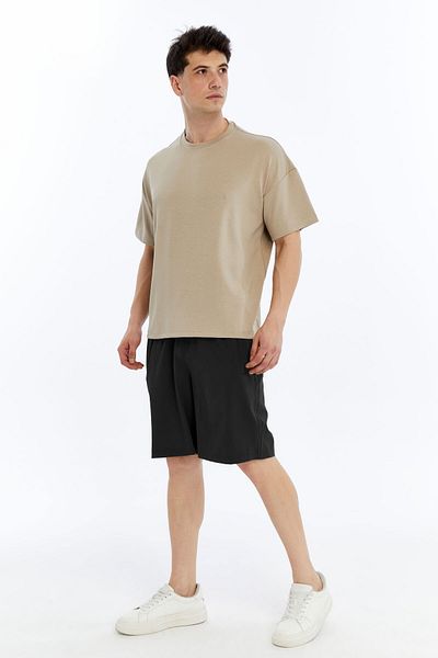 OXVİN Мъжки шорти Parachute Thin Fabric с удобна кройка и 3 джоба със скрит цип