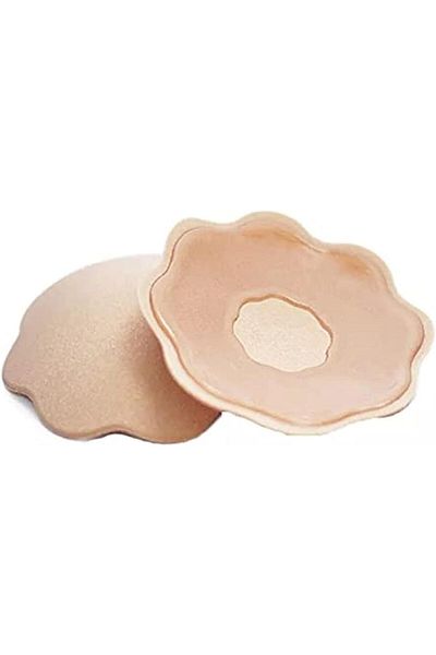 Glamroot Women's Reusable Silicone Sticker Cover Pasties Flower Shape - Stick-on Breast Petal