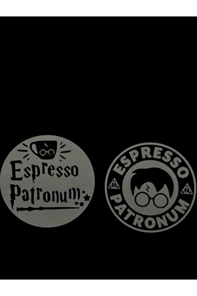 Espresso Patronum Temalı Bardak Altlığı (2'li Set)